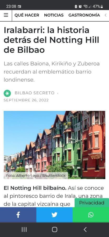 Apartamento Acogedor Bilbao Esterno foto